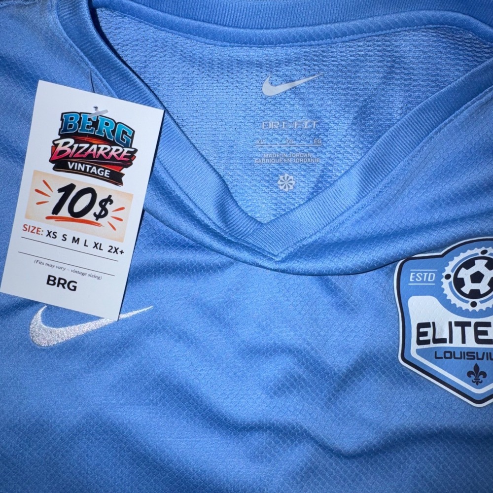 Nike Soccer Jersey Kids XL Blue Excellent Elite FC Louisville Dri-FIT 66 - Picture 3 of 5